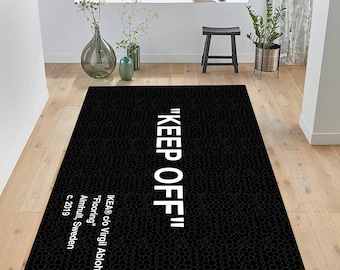 Keep off Rug, off White Rug, Living Room Rug, Keepoff Pattern