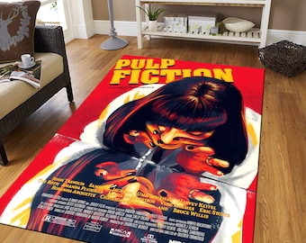 Pulp Fiction Movie Rug, Cotton Film Carpet