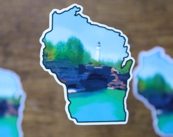 Wisconsin Landscape Sticker