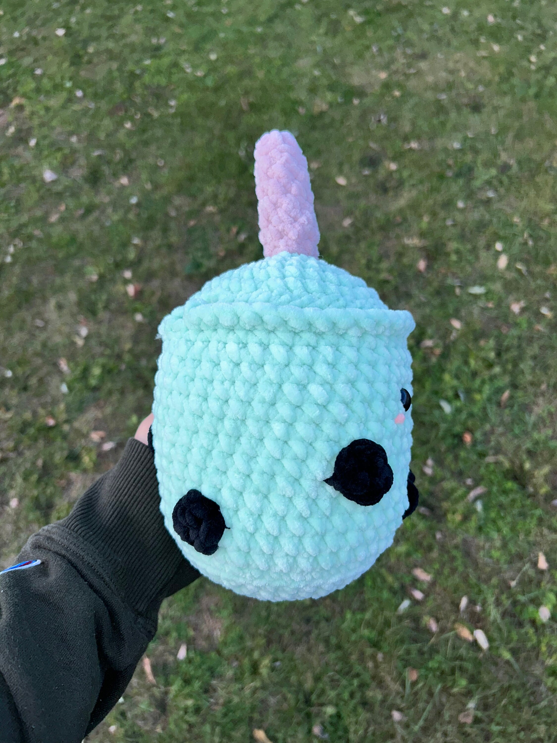 Crochet Boba Tea Crochet Bubble Tea Stuffed Animal Amigurumi Gift Toy
