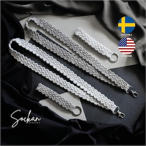 Crochet Keychain Pattern, Wristlet, Keyring, Lanyard,  Strap - Easy Step-by-Step Instructions,Customizable, English (US-terms), Swedish
