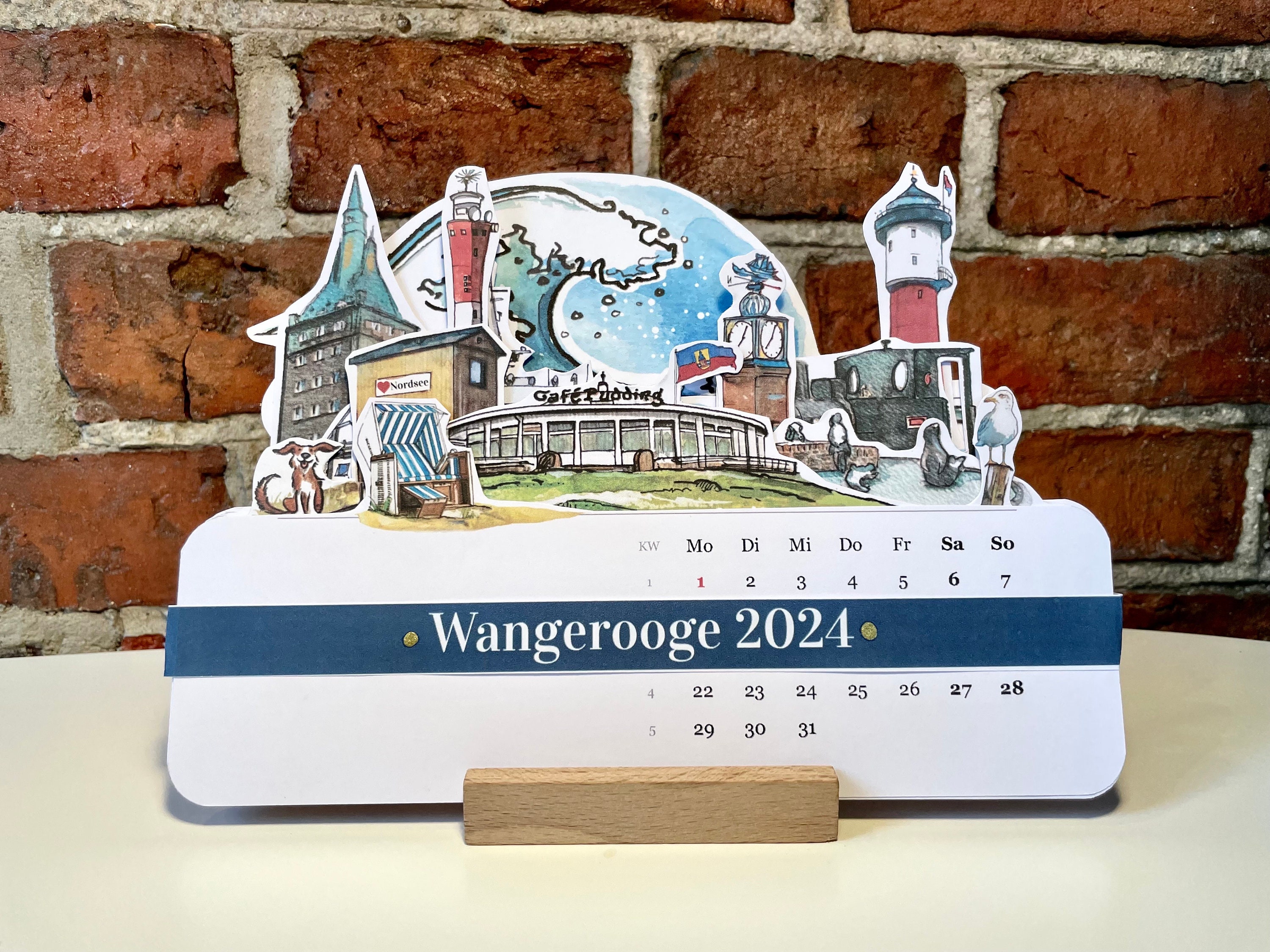 WANGEROOGE Art Calendar 2024, North Sea Island, Christmas Gift Etsy