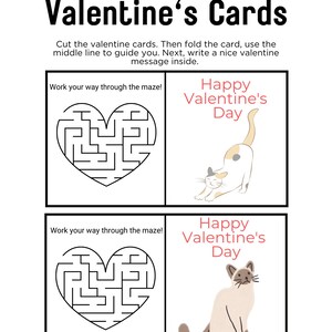 Playful Cats Valentine&#39;s Cards