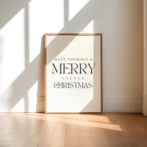 Have Yourself a Merry Little Christmas, Christmas Wall Art, Christmas Printable, Christmas Prints, Christmas Wall Decor, Christmas Poster