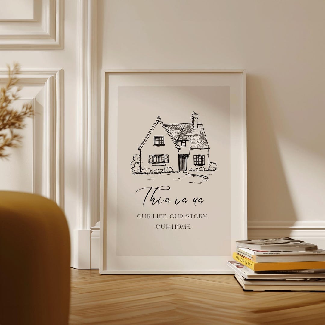 This is Us - Our Life, Our Story, Our Home Wall Art, Family Quote ...