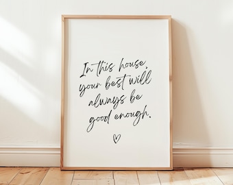 Family Quote Print, Home Wall Art Decor (Digital Download)
