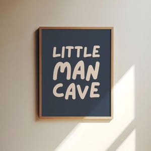 Little Man Cave Printable, Boy Nursery Wall Art, Boy Bedroom Printable, Boys Wall Art, Boy Room Wall Decor Toddler Boy Room Boy Poster Print
