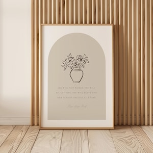 She Will Not Worry, Morgan Harper Nichols Zitat, Frauen Zitat Wandkunst, Inspiration Zitat druckbare, starke Frauen, Mädchen Schlafzimmer druckbare