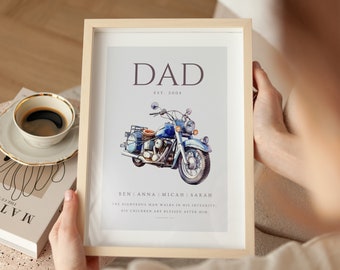 Proverbios 20:7, El hombre justo, Regalo personalizado para papá, Regalo cristiano para papá, Impresión del Día del Padre, Versículo bíblico de papá imprimible personalizado cristiano