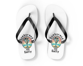 Summer, beach apparel, Shop name flip flops, summer shoes, gift ideas for him, gift ideas for her, humor, vacation shoes