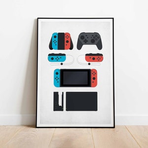 Switch Console Poster: Gaming Room Wall Art (Digital Download)
