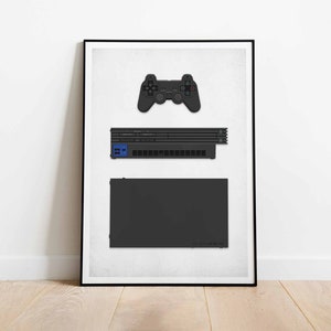 Playstation2 Poster. PS2 Wall Art, Perfect For Man Cave, Kids Room, Gaming Room. Gift For Gaming Enthusiast. DIGITAL DOWNLOAD