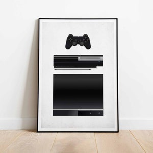 PS3 Console Poster: Gaming Room Decor (Digital Download)