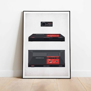 Sega Master System Poster. Retro Gaming Console Print. Vintage Sega Room Decor, Kids Room Art. Gift For Gamer. DIGITAL DOWNLOAD