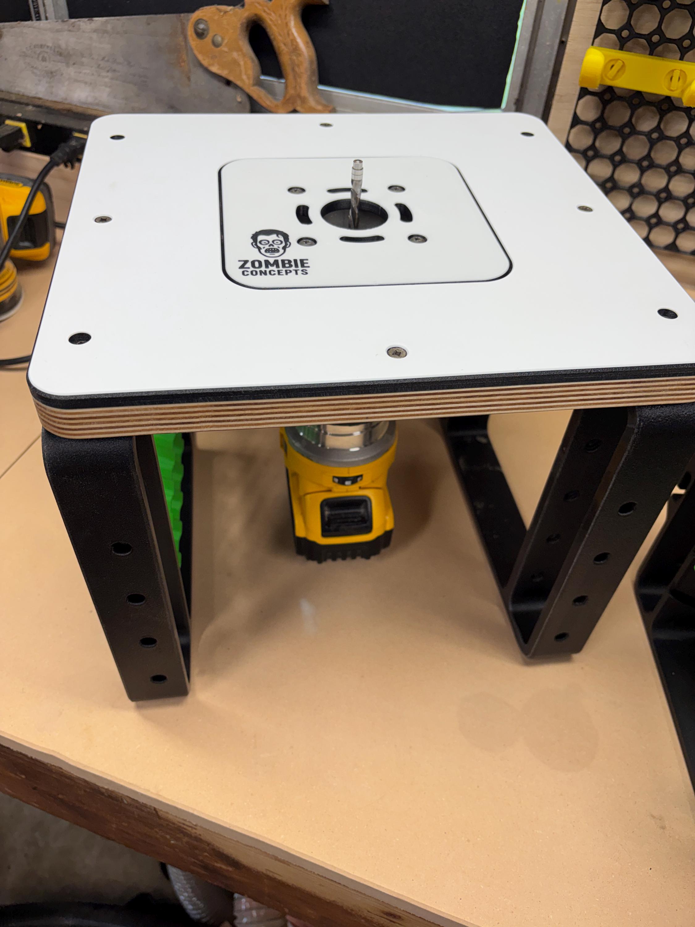 Built In Router Table Compact Router Table W/built in Bit Storage and Wall Mount - Etsy