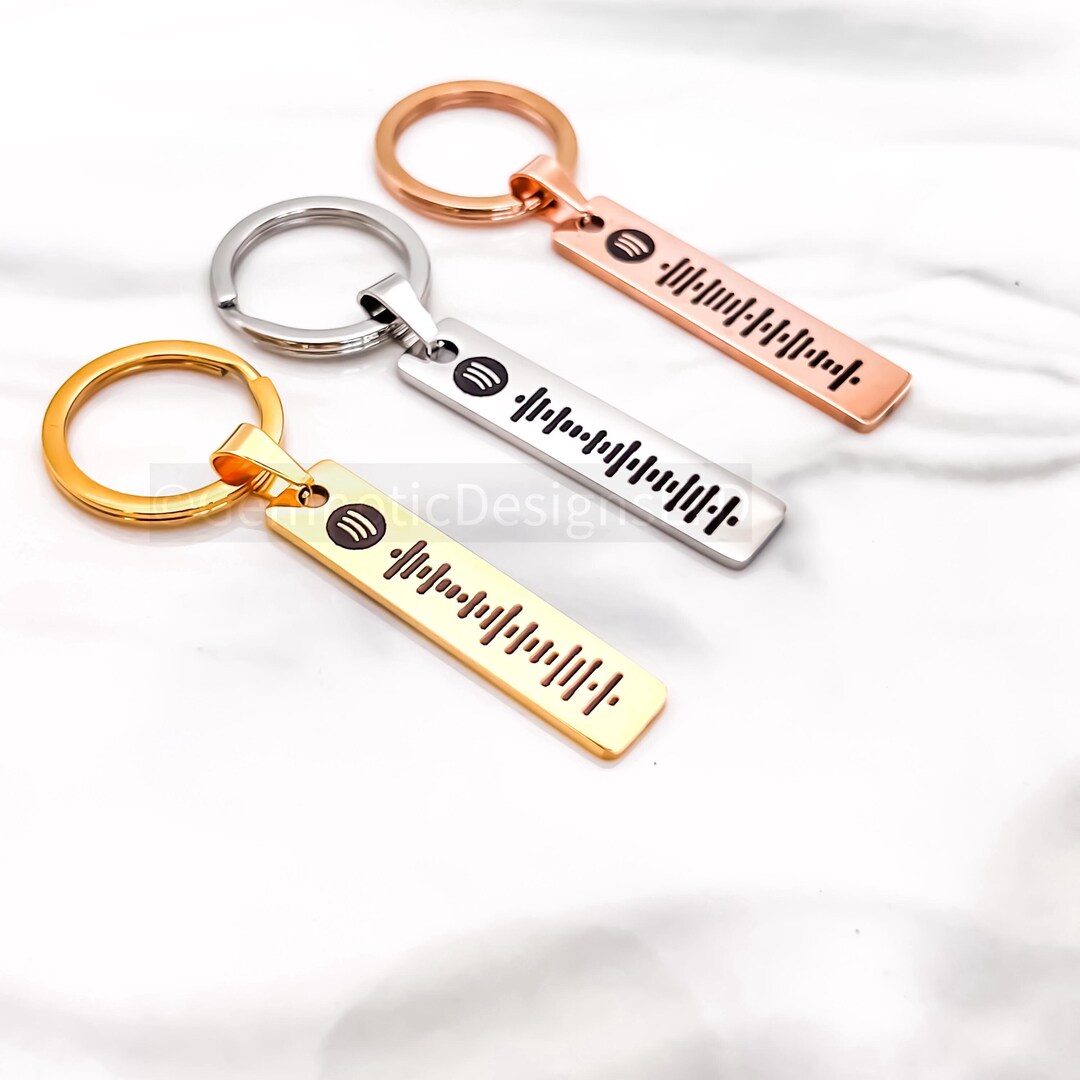 Spotify Keychain, Spotify Keyring, Boyfriend Gift, Girlfriend Gift ...