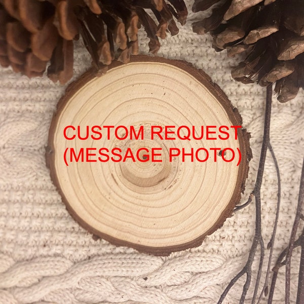 Custom Design Request Wood Burned Ornament/Coaster/Wall Hanging