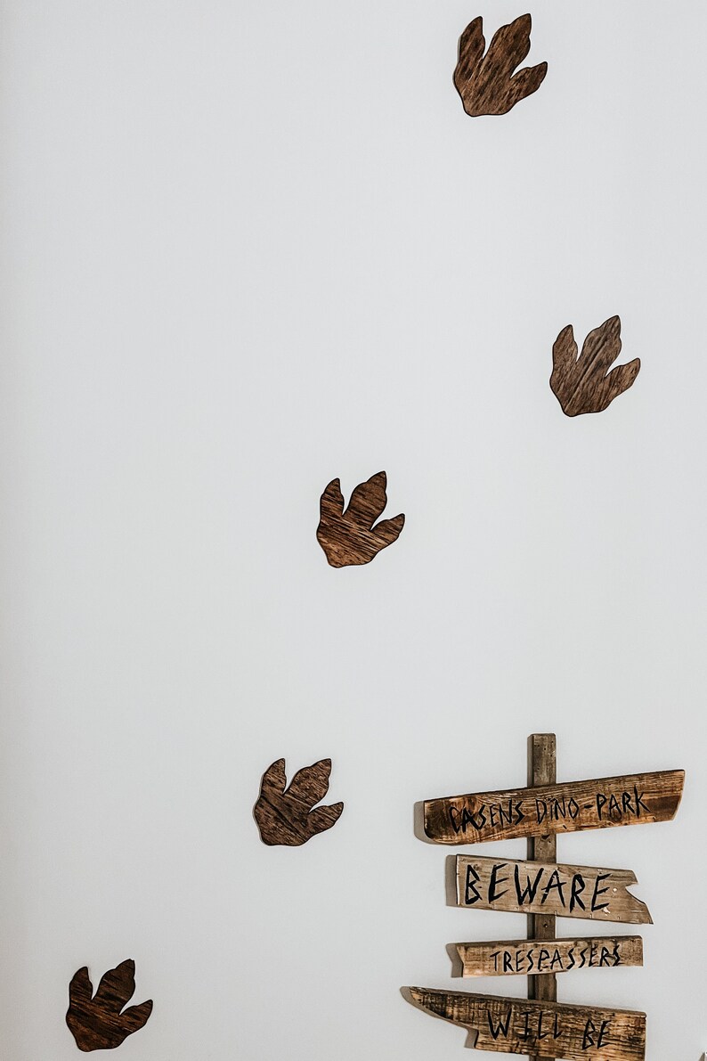 Dinosaur Footprint Wall Decor Etsy
