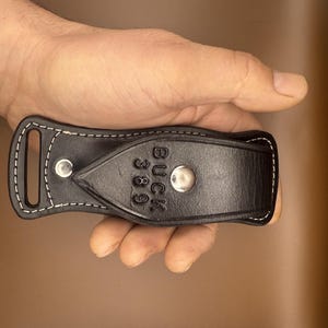 Leather sheath for Buck 389 Canoe Pocket Knife