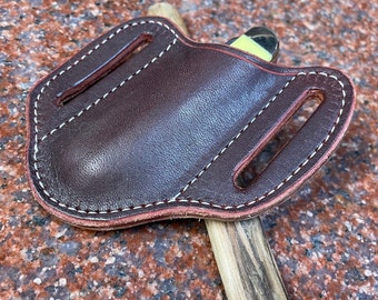 Lederscheide für Mini Trapper Style Taschenmesser