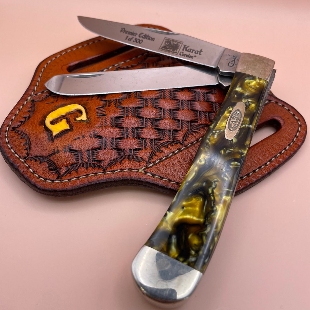 Custom Leather Pancake Knife Sheath/case Trapper Sheath, Buck 112 Etsy