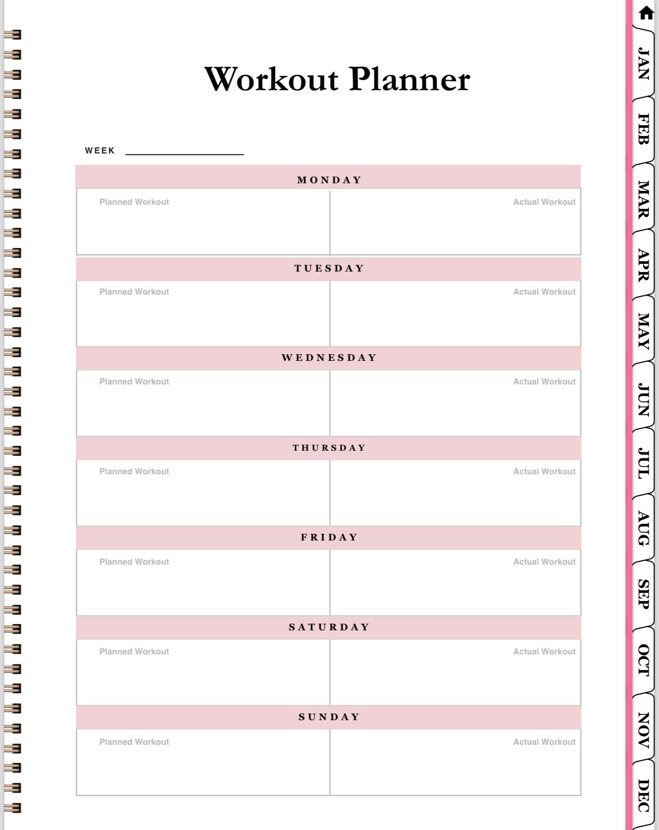 Goodnotes Fitness Planner Digital 2024 2025 Workout and Meal Planner Etsy