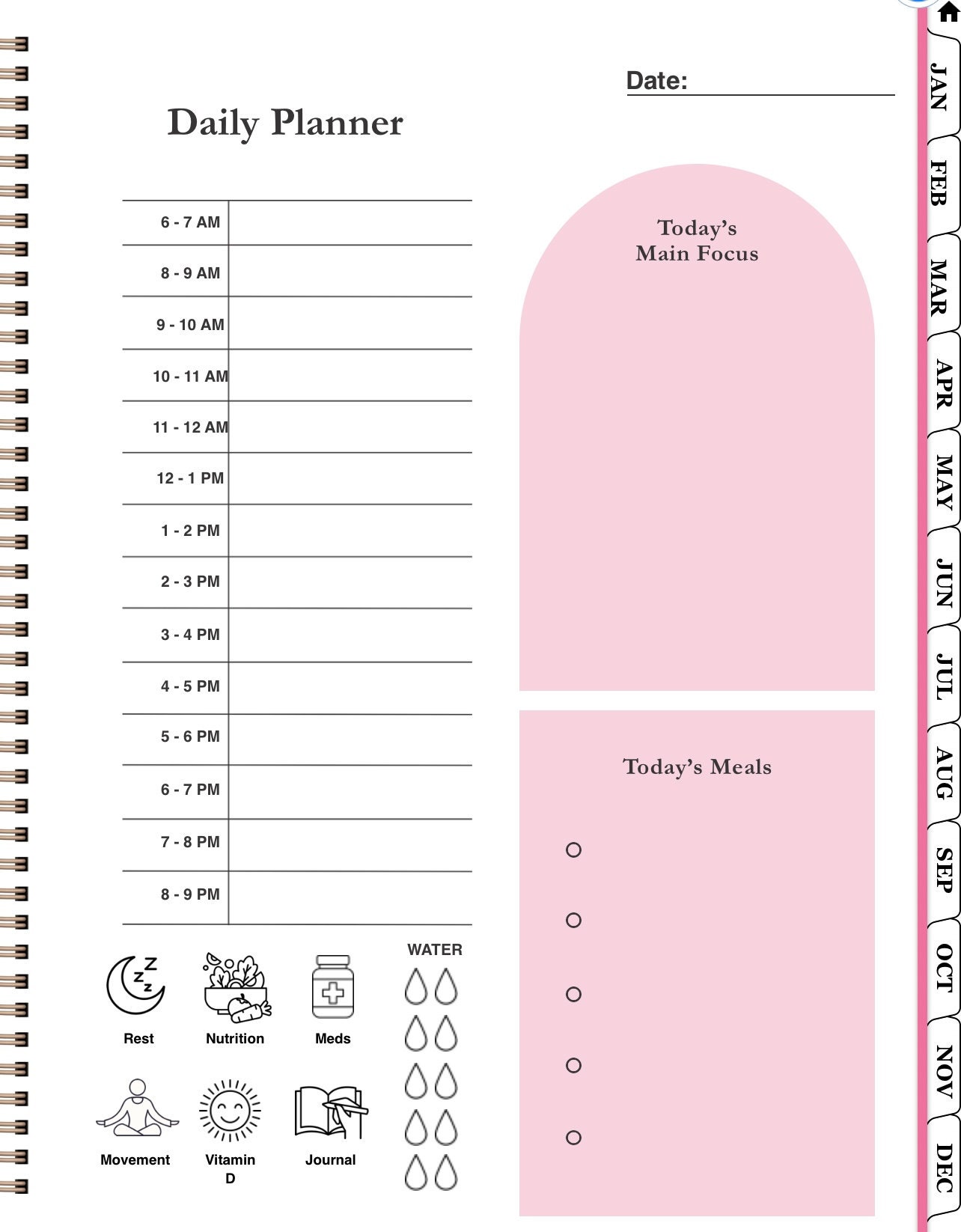 Goodnotes Fitness Planner Digital 2024 2025 Workout and Meal Planner Etsy
