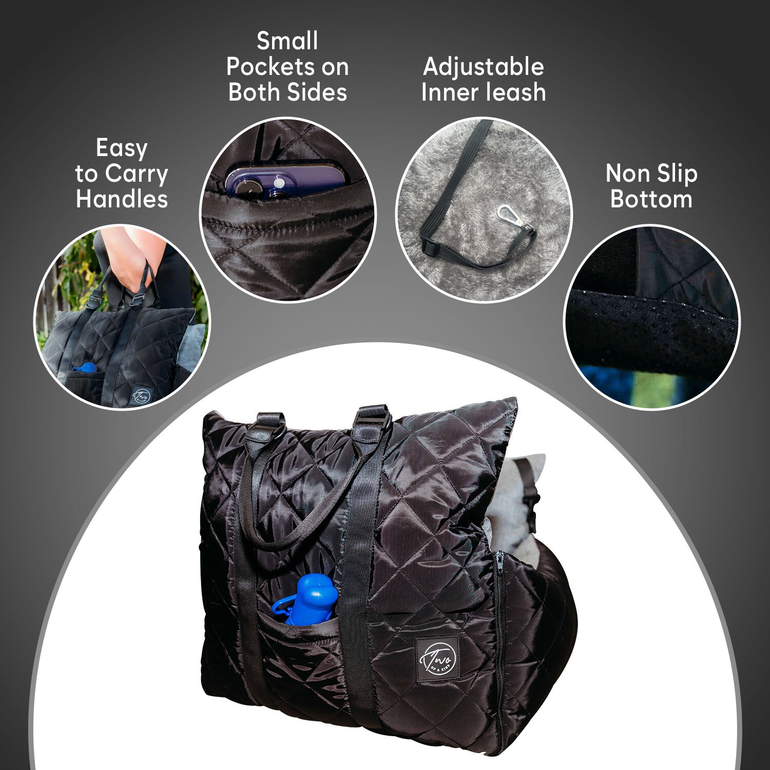 Dog Car Seat for Small/med up to 30lbs Washable, Travel Carrier Bed