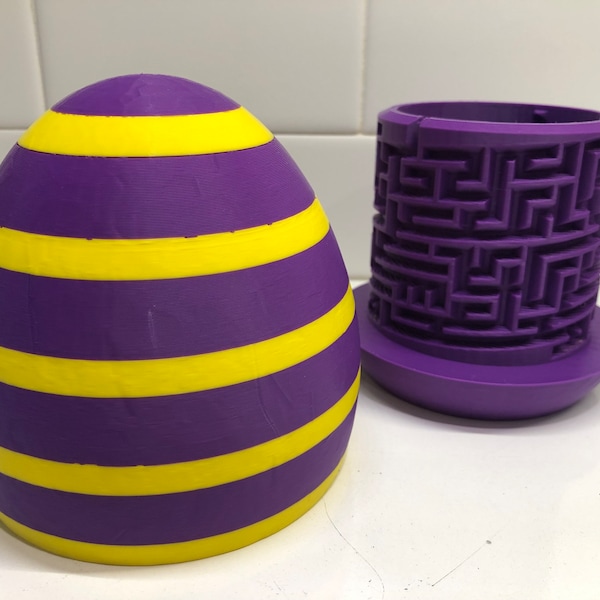 Easter Egg Maze Puzzle Box - Choose Your Colors! - Slot for gift cards or money on bottom! Fun way to give a gift card or fill with candy!