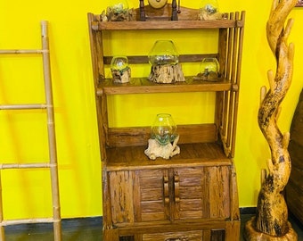 Rustic Teak Sideboard Ethnic Bookcase
