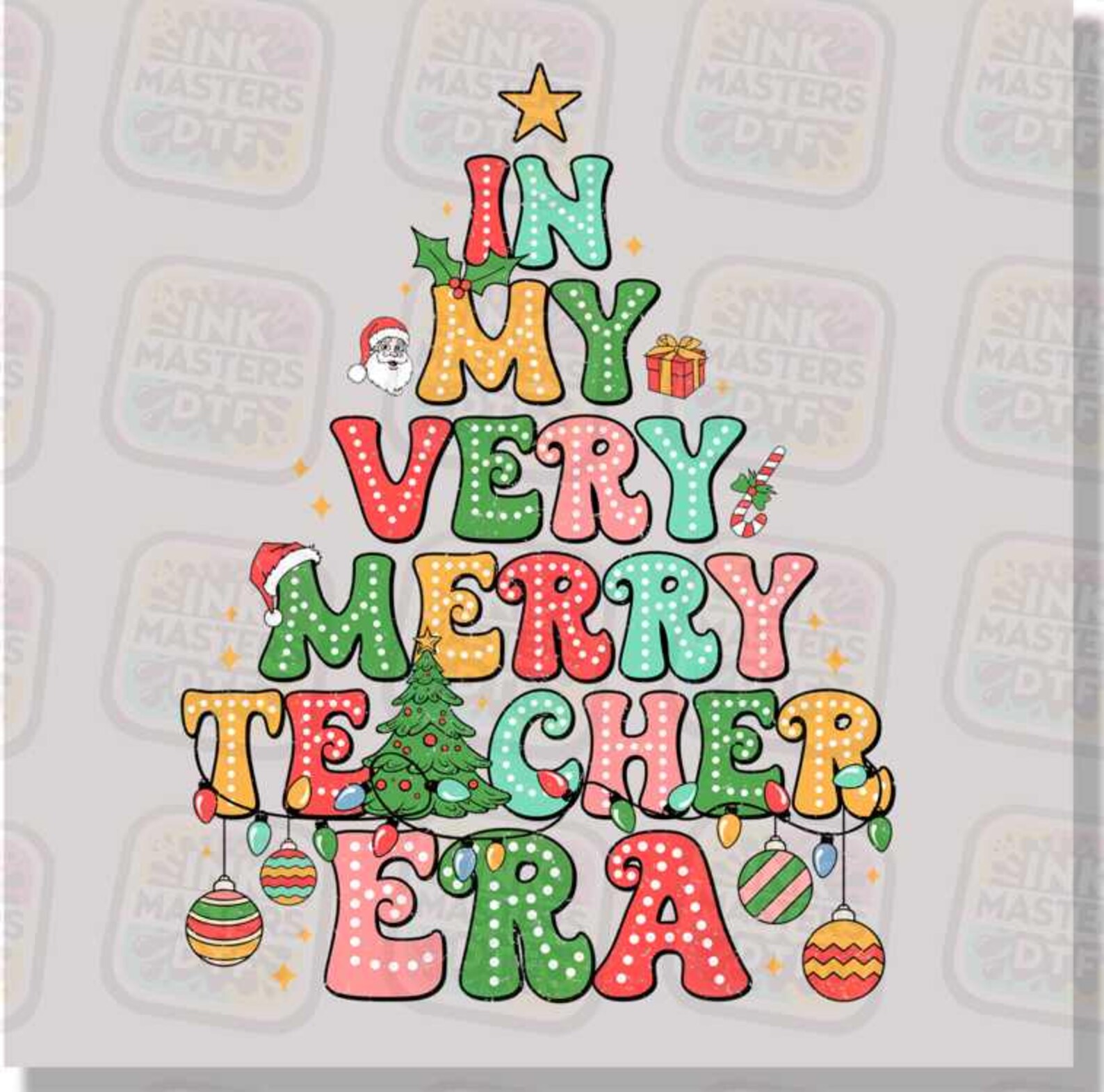 In My Very Merry Teacher Era DTF Transfer Etsy