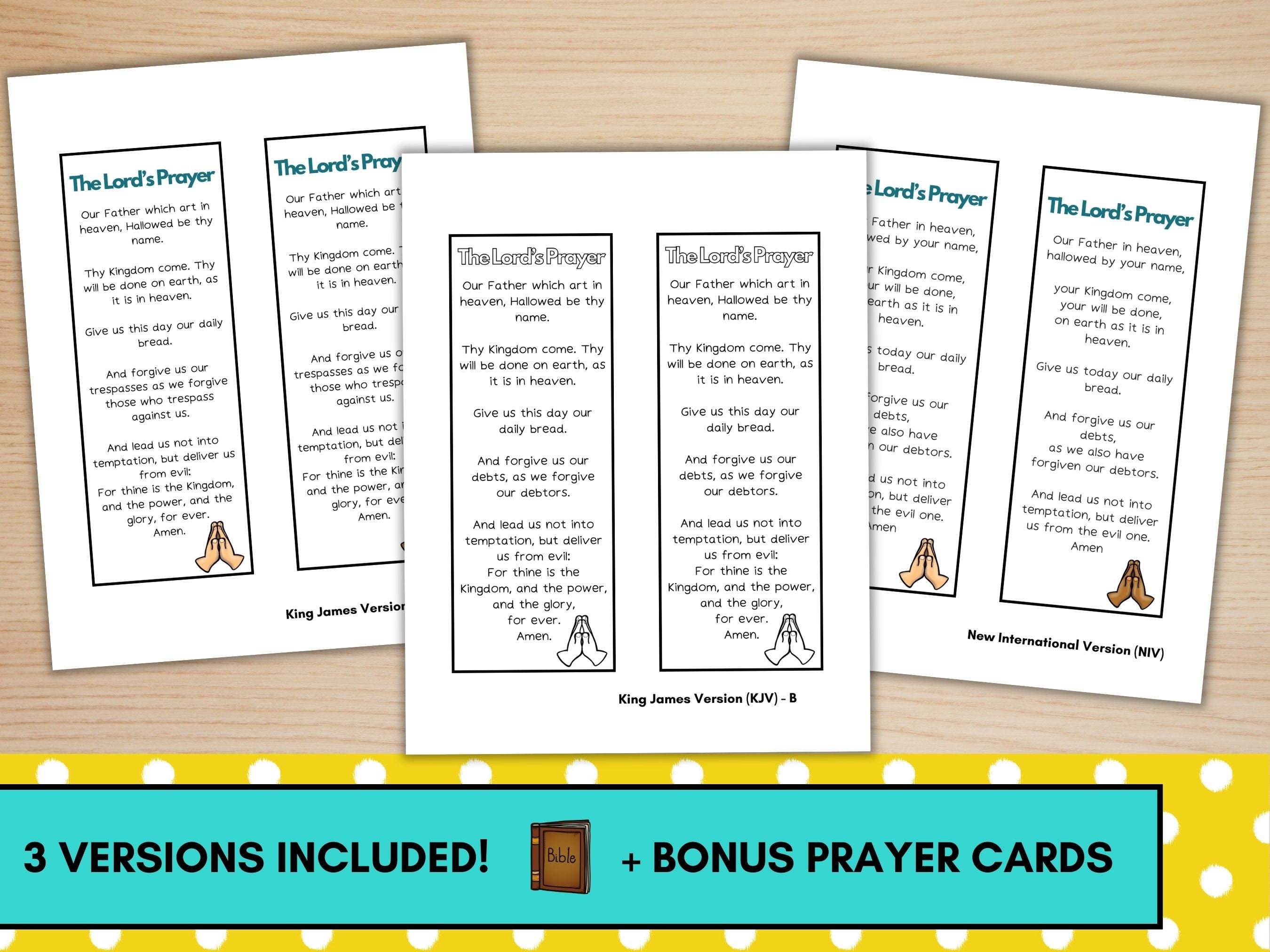 Printable the Lords Prayer Spinner Craft for Kids, Lords Prayer Wheel ...