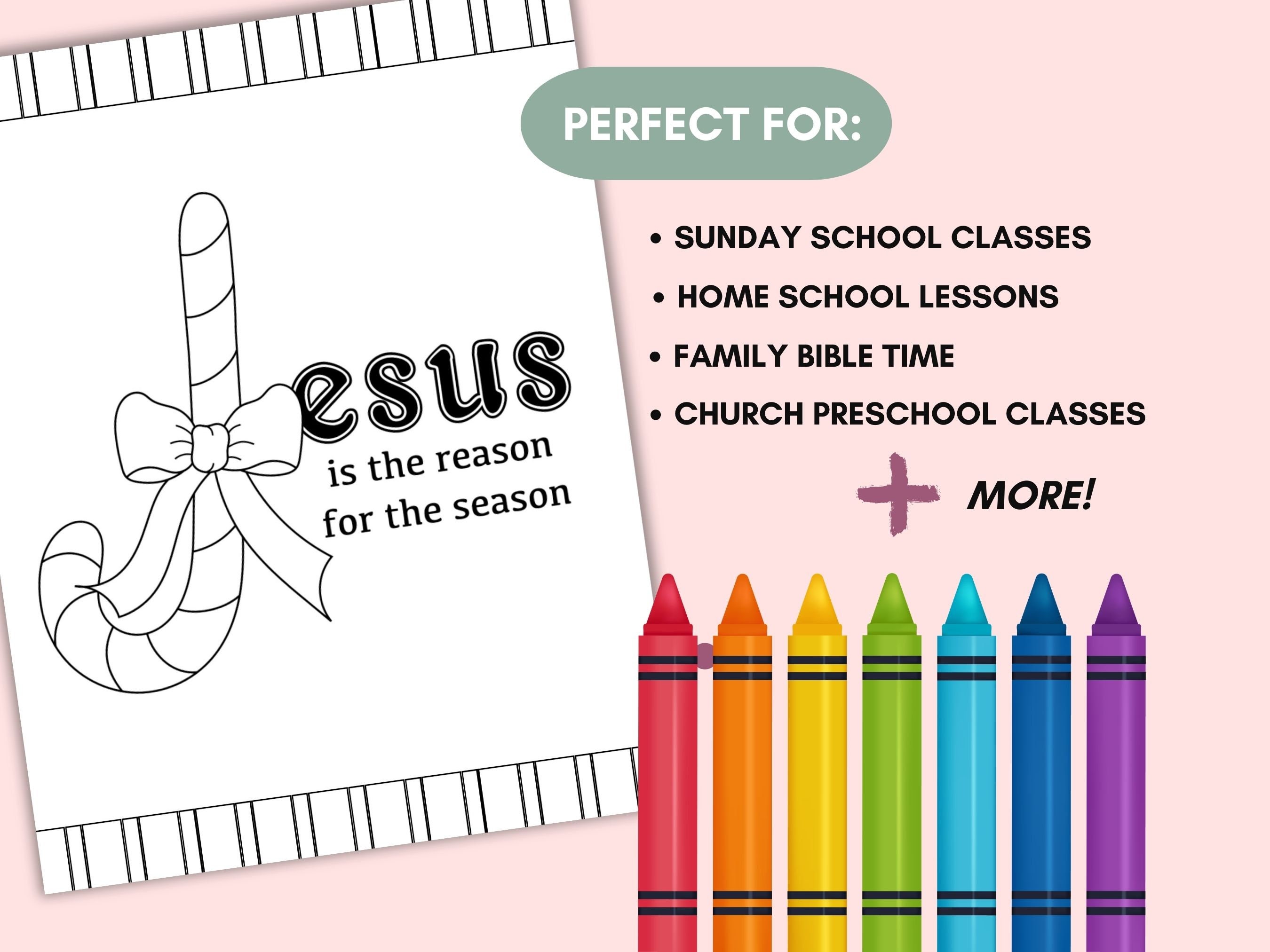 Jesus Candy Cane Coloring Sheets, Legend of the Candy Cane Activity ...
