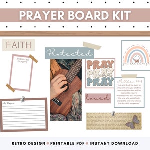 Kit de conseil de prière imprimable, cartes de prière, cartes des Écritures, louange et gratitude