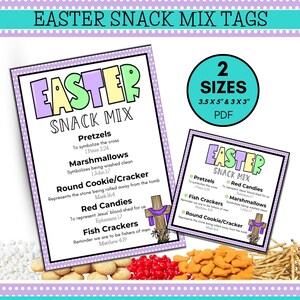 Die Oster-Geschichte Snack-Mix druckbare Resurrection Story Snack-Mix druckbare, Oster-Snack-Mix