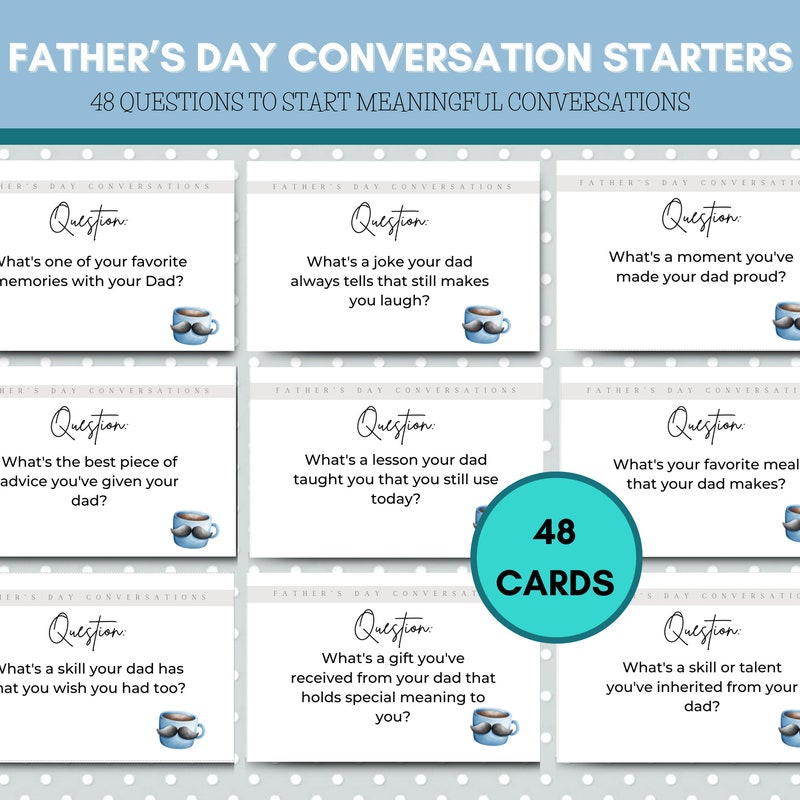 Fathers Day Question Sheet Etsy