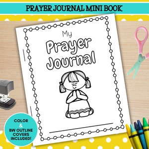 Druckbares Gebetsjournal für Kinder, Gebetsaktivität für Kinder, christliche Vorschule Printables, Sonntagsschule, Homeschool, VBS