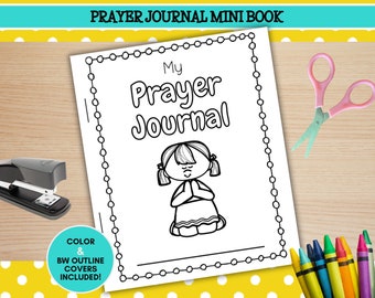 Printable Prayer Journal Mini Book, Kids' Craft Activity (PDF)