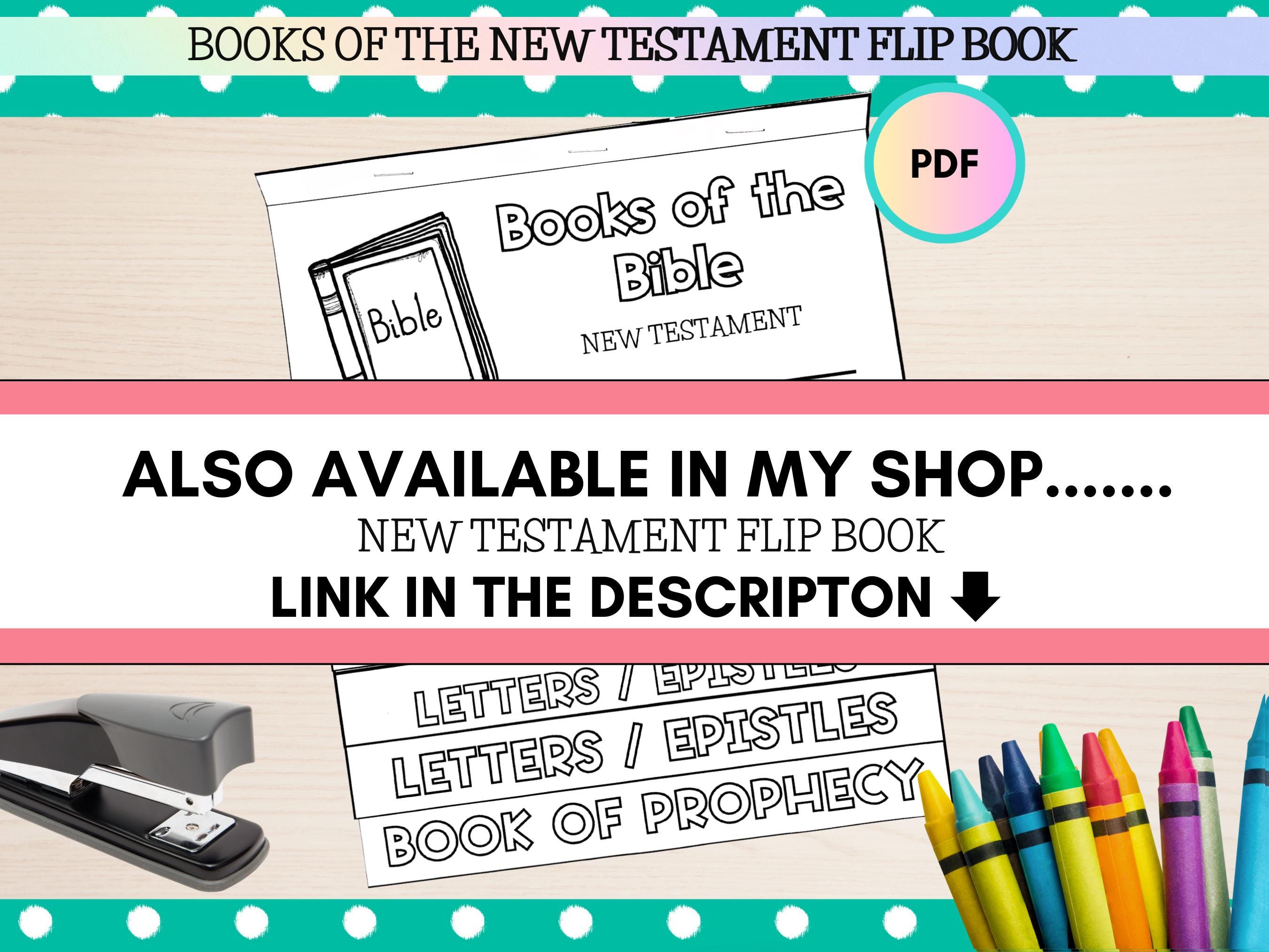 Old Testament Books of the Bible Printable Flip Book, Books of the ...