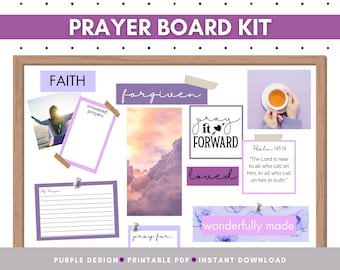 Printable Prayer Board Kit, Scripture Cards (Digital Download)