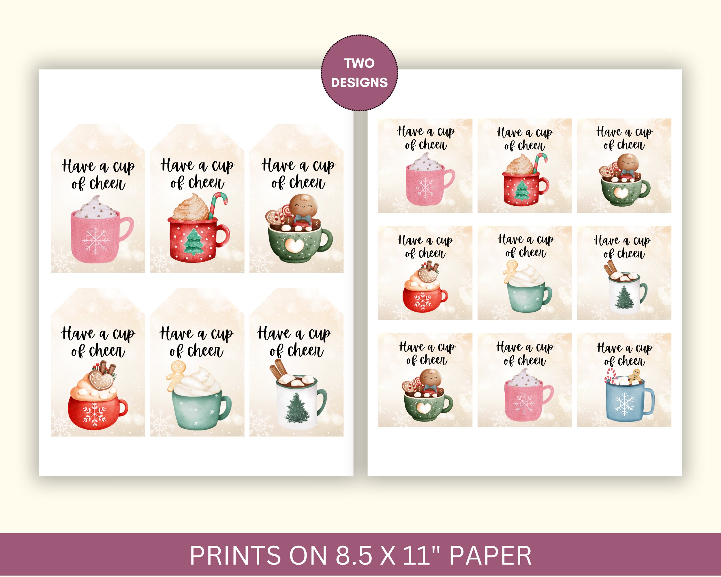 Hot Cocoa Tags Printable Hot Chocolate Tags Christmas Gift Tags Etsy Hot Cocoa Tags Printable Hot Chocolate Tags Christmas Gift Tags Etsy