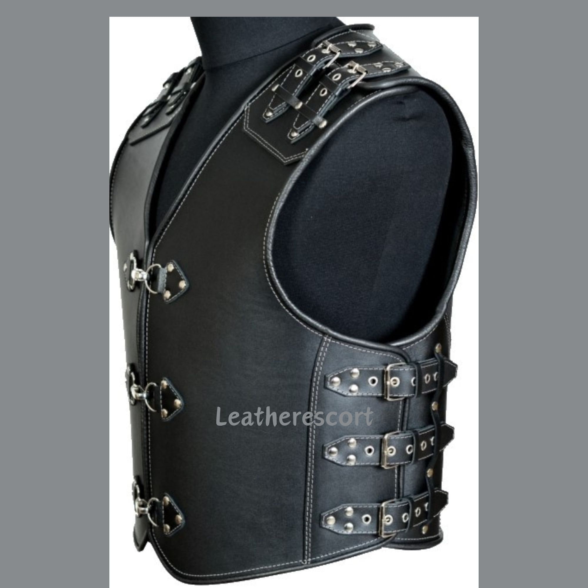 Biker Vest Bulletproof Leather Motorcycle Jacket Legendary Black Jack Lightweight Cordura Motorcycle Vest – Legendary USA