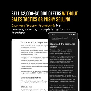 Discovery Call Script for Coaches, High Ticket Coaching Session Framework to Enroll Clients
