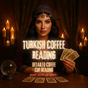 Turkish Coffee Reading, Detailed Turkish Coffee Cup Reading, Fortune Teller Reading, Coffee Reading, Future Love Reading, Same Hour Reading
