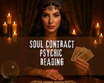 Soul Contract Psychic Reading | Personalized PDF with Medium Guidance | Future Love, Karma & Psychic Reading, Past Life and General Reading