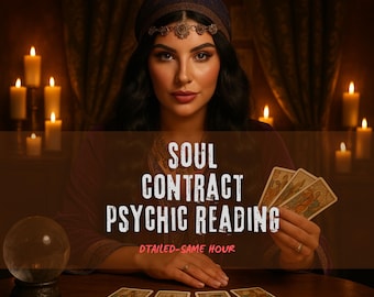 Soul Contract Psychic Reading | Personalized PDF with Medium Guidance | Future Love, Karma & Psychic Reading, Past Life and General Reading
