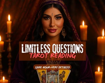 Limitless Question Reading, Same Hour Tarot Reading, Psychic Reading ,Love Reading, Same Day Reading, Psychic Advice , Spiritual reading