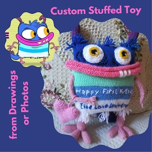Custom Stuffed Toy, Personalized Plush Toys from Drawings or Photos