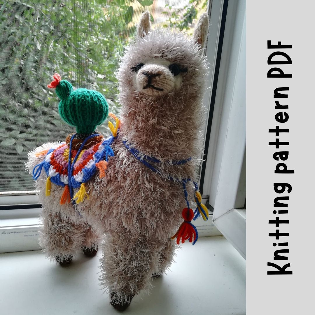 Buy Llama Amigurumi Knitting Pattern for Stuffed Animal Alpaca Lovers DIY  Plush Toy Gift Idea Online in India