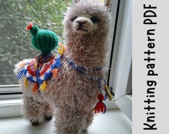 Llama Amigurumi Knitting Pattern for Stuffed Animal Alpaca Lovers - DIY Plush Toy Gift Idea